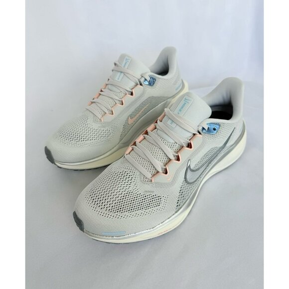 10 WOMEN'S NIKE AIR ZOOM PEGASUS 41 PHOTON DUST GRAY SAIL FD2723-007 RUNNING - Picture 2 of 7